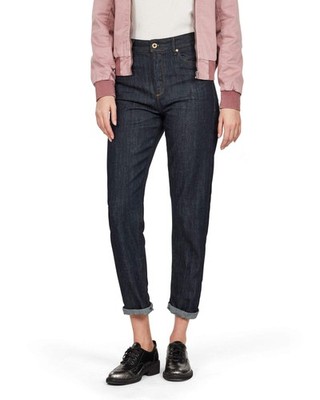 G-Star, Damen, Jeans, 3301 High Straight 90's Ankle rl Dunkelblau,  W27 L32