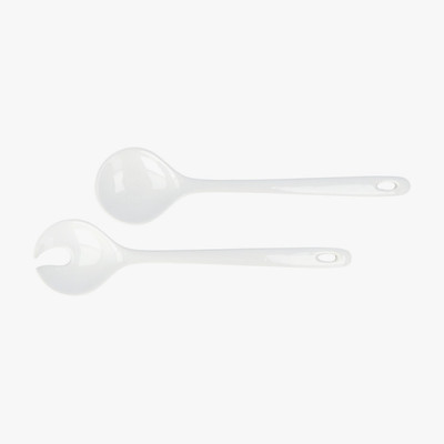Cilio Porcelain White Salad Servers