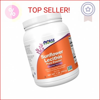 NOW Foods Supplements, Sunflower Lecithin with naturally occurring Phosphatidyl