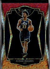 2020-21 Panini Select #168 Elijah Hughes Red White Orange Shimmer