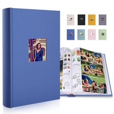 Luxury Fabric Photo Album 4x6 With Writing Space Acid Free Pockets Holds 300 ...