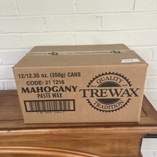 12X Trewax Paste Wax MAHOGANY Natural Carnauba Wax Wood Floor 12.35 oz CASE