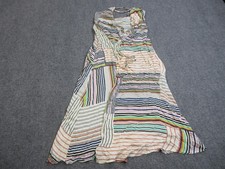 Lovestitch Dress Womens Small Multicolor Stripe Halter Boho Rayon Sundress Beach