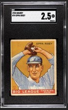 1933 Goudey Big League Chewing Gum - HOF Eppa Rixey #74 SGC 2.5