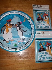 The Pebble The Penguin Birthday Party Supplies Multi Color 3pc