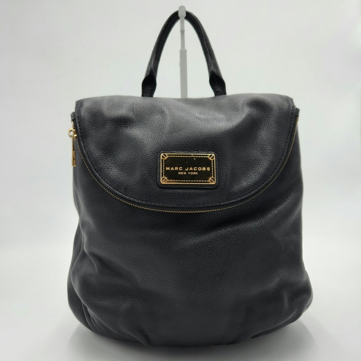 Marc Jacobs New York Black Pebbled Leather Backpack w Marc Jacobs New York Black Pebbled Leather Backpack w