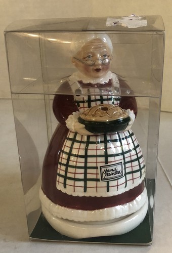 Fitz & Floyd Ceramic Mrs. Claus Incense Burner W/ 5 Scented Cones Christmas Deco