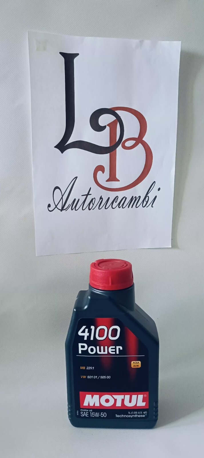 OLIO  MOTUL4100 POWER 15W50 TECNO-SINTETIC BENZINA DIESEL GPL 1LT-NUOVO