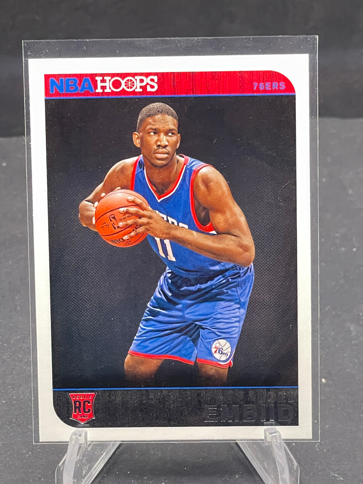 2014-15 JOEL EMBIID PANINI HOOPS ROOKIE CARD #263 SP RC TOUGH FIND SUPERSTAR