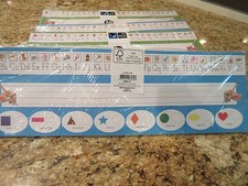 ALL IN ONE DESK PLATE INSTRUCTIONAL ALPHABET 30 COUNT 4 PACKS-120 pieces 