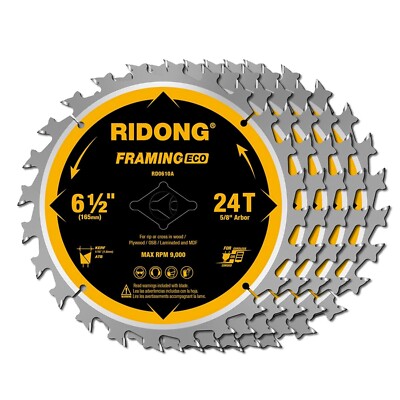 61/2 Inch Circular Saw Blade 24tooth With 5/8'' Arbor Atb Framing Saw Blade For C