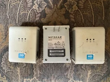 3 Netgear HDX101 Powerline HD Ethernet Adapters