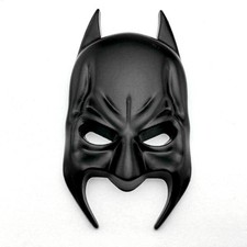 Metal Chrome Batman Mask Logo Badge Car Rear Trunk Black Emblem Decal Sticker