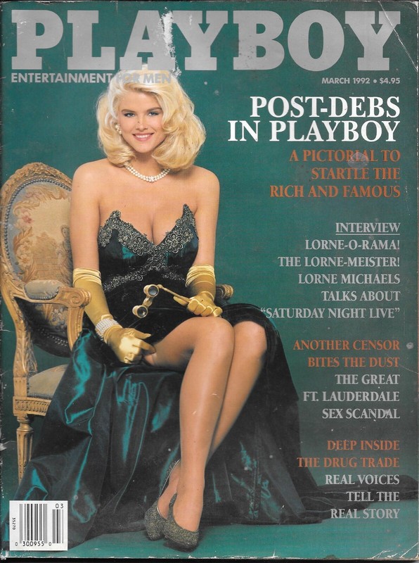 Playboy Magazine March 1992 Tylyn John Playmate Anna Nicole Smith Cover Post Deb