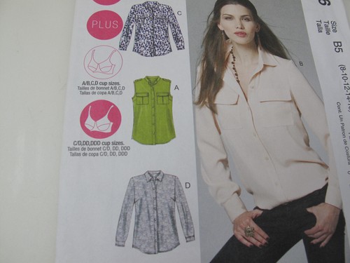 Mccalls patterns vintage M6436 shirts Size 8-10-12-14-16 (C) - Picture 3 of 6