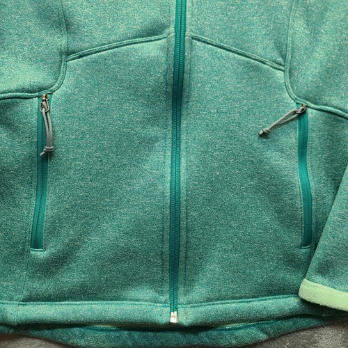 North Face Jacket Womens S Agave Active Softshell Coat Full Zip Fleece Green - Picture 2 of 11