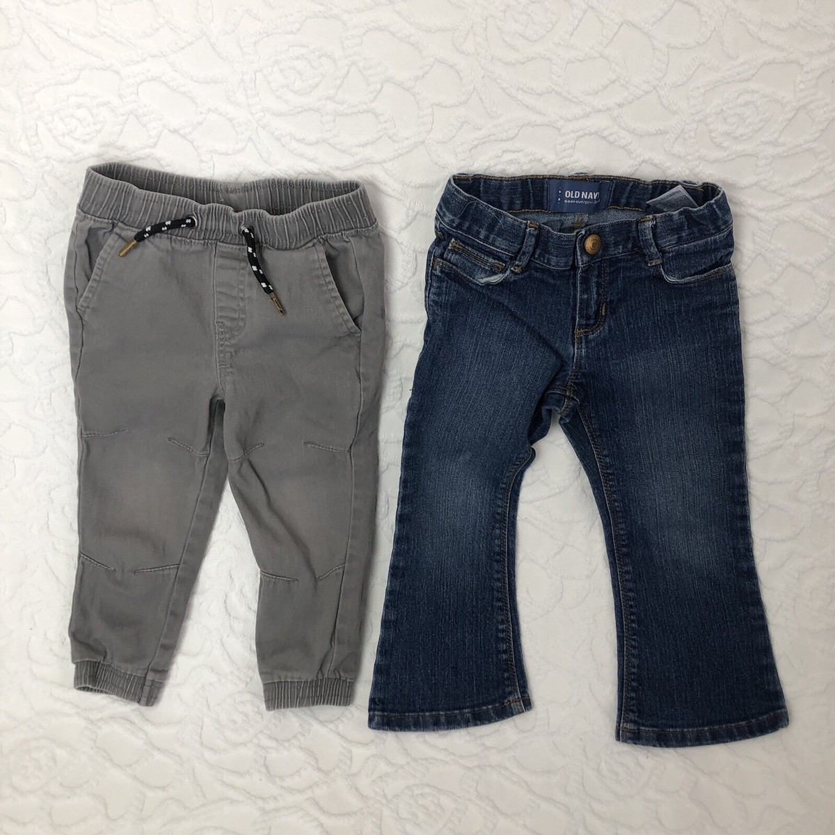 LOT of 2 Toddler Boy Pants Size 3T Old Navy Boot Cut Jeans \u0026 RGSTR Jogger |  eBay