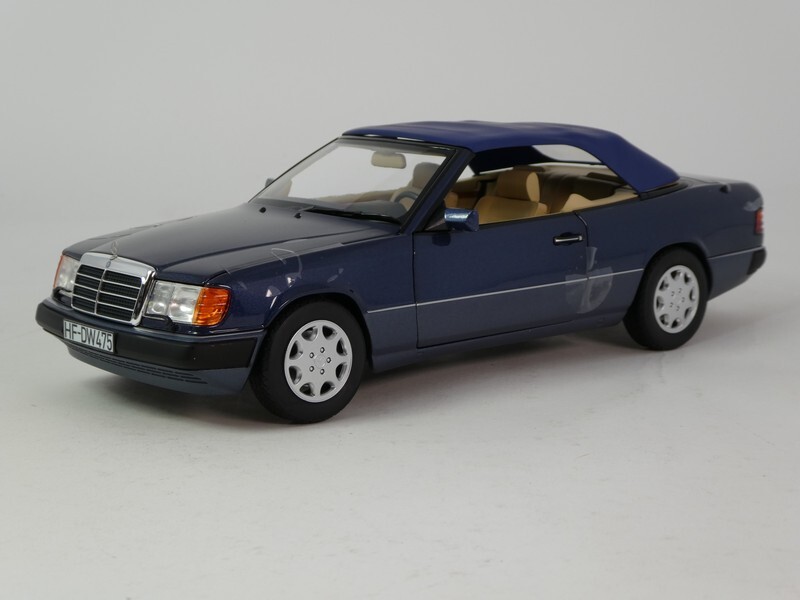 Norev Mercedes Benz 300 CE 24 Cabriolet Blue Metallic 1992 1