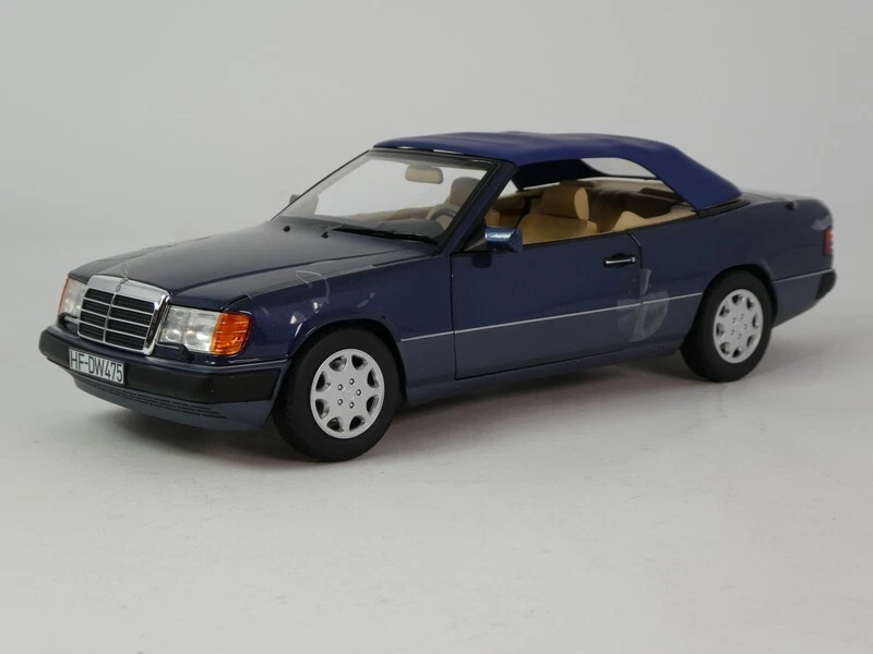 Norev Mercedes Benz 300 CE 24 Cabriolet blue metallic 1992 1/18 183879 - Immagine 2 di 4