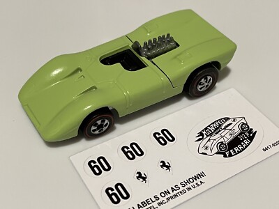 ホットウィール 1970年製 フェラーリ 312P 薄いグリーン USA製