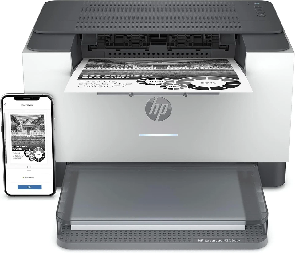 HP LaserJet M209dw/M207dw Mono Wireless Printer  ORIGINAL HP TONER - Image 4 of 4