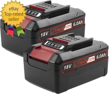 2 Packs 18V 6000Mah Battery Packs Compatible with Einhell Tools X-Change 4511396