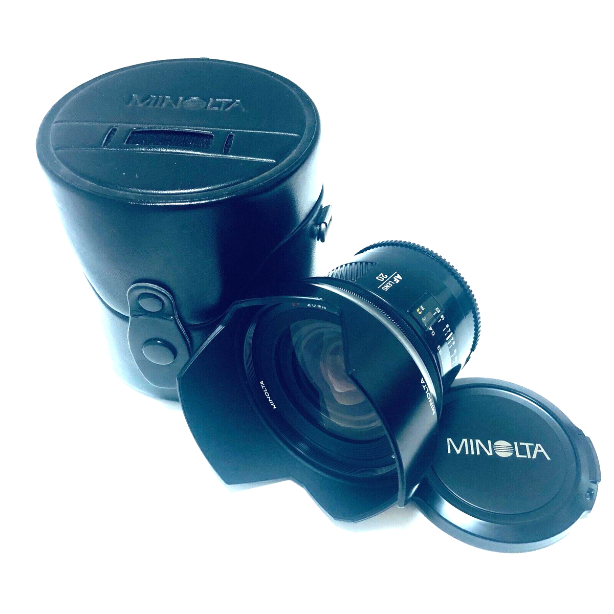 ミノルタ MINOLTA AF 20mm F2.8 ケース付属 カメラ レンズ 🍙Mint w/Case🍙 Minolta AF 20mm f2.8 Lens for Sony/Minolta
