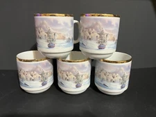 5 - 1991 Best Wishes for the Holiday Season and Happy New Year Coffee Cups