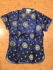 Golden Dragon Chinese Women traditional clothing Top Size 38