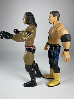 2005 JAKKS ADRENALINE SERIES #14 WWF WWE BOOKER T & EDDIE GUERRERO