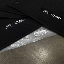 Genuine OEM Nissan Infiniti G4900-5CA4A Black Carpeted Floor Mats 4pc 17-21 Q60