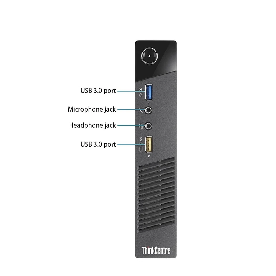 Lenovo Micro Desktop Computer , Up to 16GB RAM 1TB M.2 SSD,  Windows 11/10, WiFi - Image 2 of 4