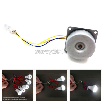 DIY AC 3 Phase Micro Brushless Generator Mini Wind Hand Generator Motor 3-24V
