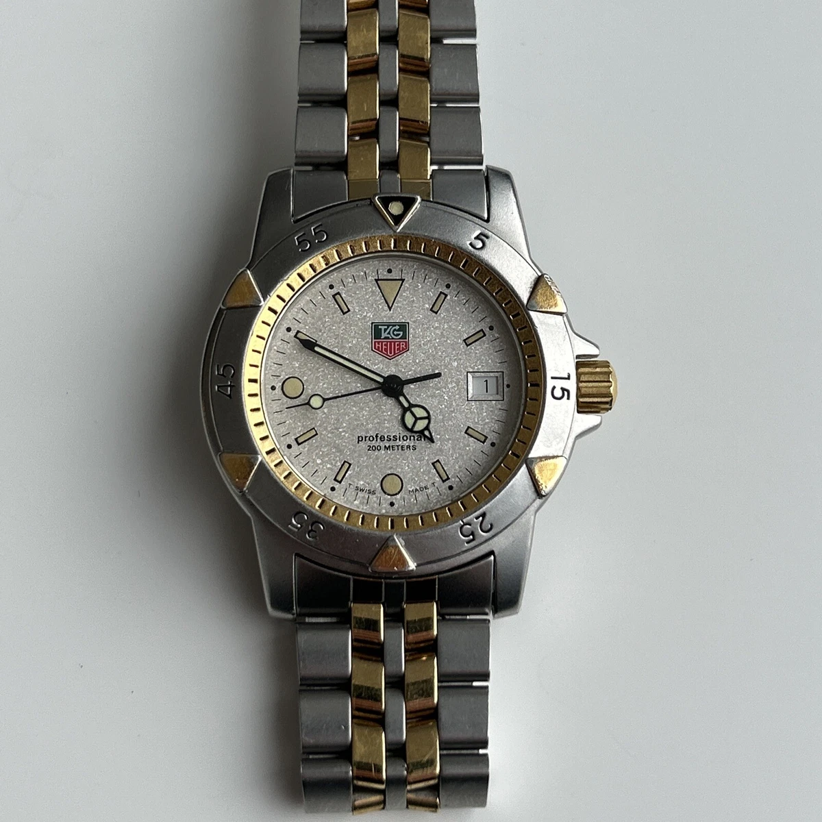 TAG HEUER Professional 955.713G 2 Great Condition Diver Watch 36mm 1.42 in