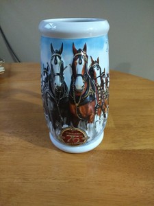 budweiser 75th anniversary stein