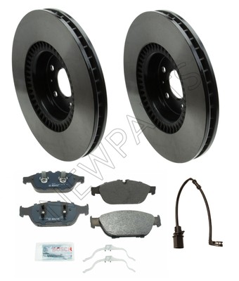 Front Disc Brake Rotors 356mm Vented Pads Sensor Kit For Audi A6 A7 A8 Quattro Ebay