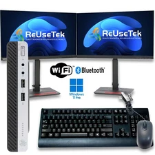 HP ProDesk 405 G4 Mini PC Monitor Bundle Ryzen 5 Pro 16GB/256GB/512GB NVMe Win11