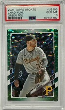 Chad Kuhl 2021 Topps Update Green Foil Parallel #US105 PSA GEM MINT 10 POP = 2