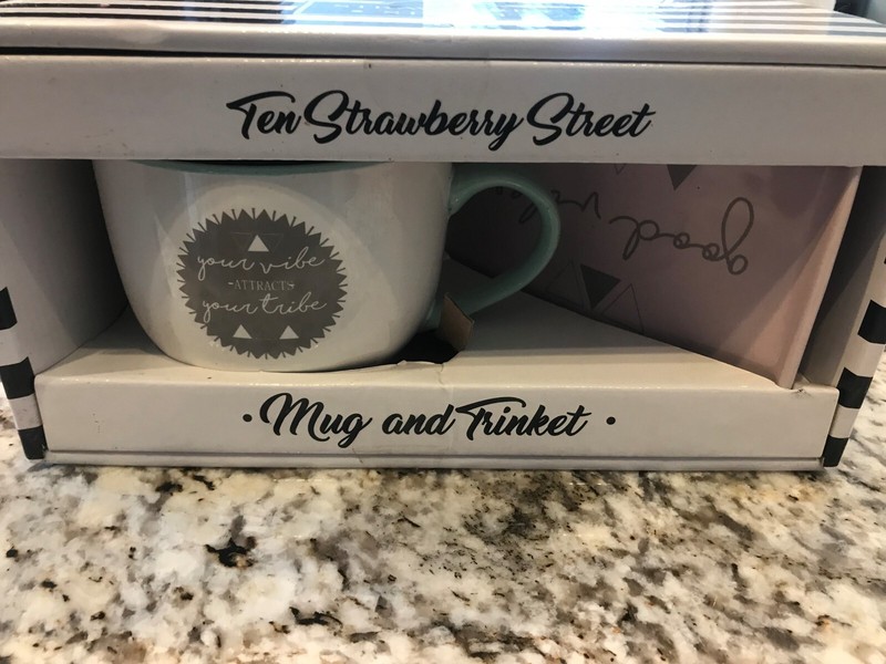 Ten Strawberry Street Mug & Trinket Good Vibes/Tribe Mug Set. New in Packaging!