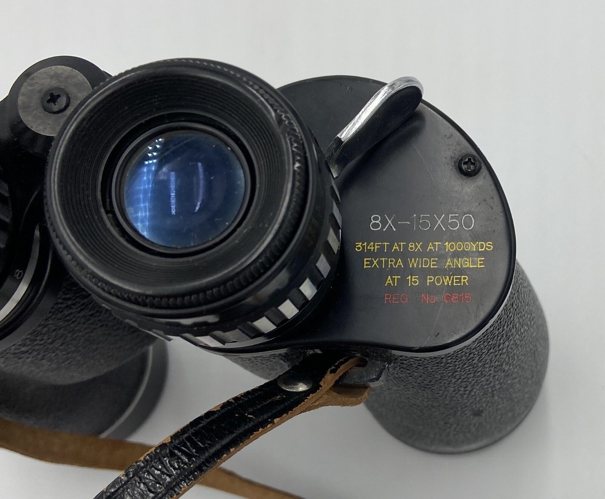 Tasco Binoculars Wide Angle 8X-15X50 Zoom Vintage Fully Coated