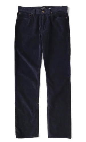 Blue Straight-Fit Flex Corduroy Pants 