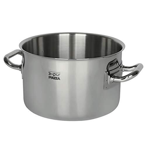 PIAZZA Casseruola Alta in Acciaio - Collezione 3-Ply - 8 x 5 cm (W5Q)