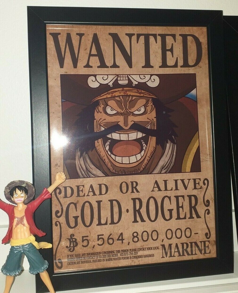 Gold Roger One Piece Wanted Poster Postcard for Sale by One Piece