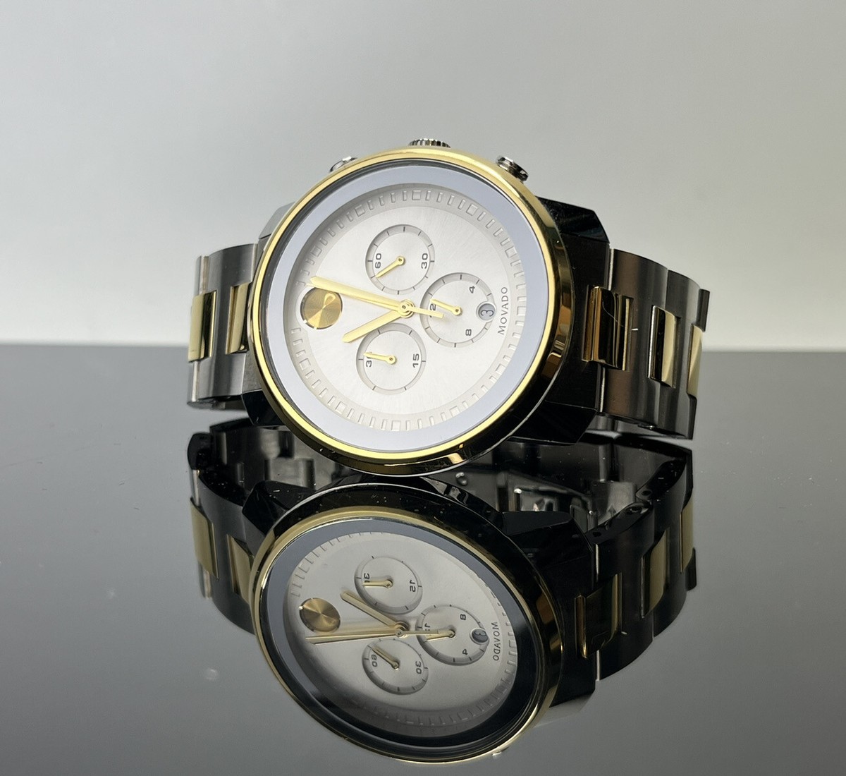 Cinturino Breitling Pilot Cinturino Bracciale 24 Mm Per Breitling Pilot - Acciaio Inox 5 Maglie, Fibbia Deployant, Lucido Chiusura Deployant Argento - Foto 6