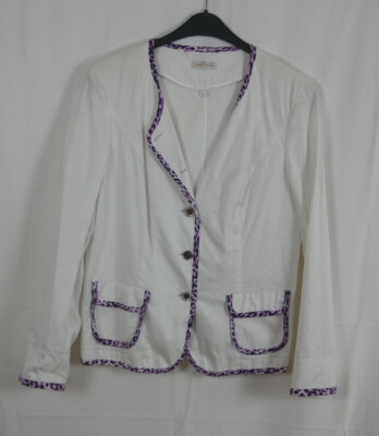 Damen JUDITH WILLIAMS Stretch Jacke Blazer Baumwolle + Elasthan Größe 40/42 TOP!