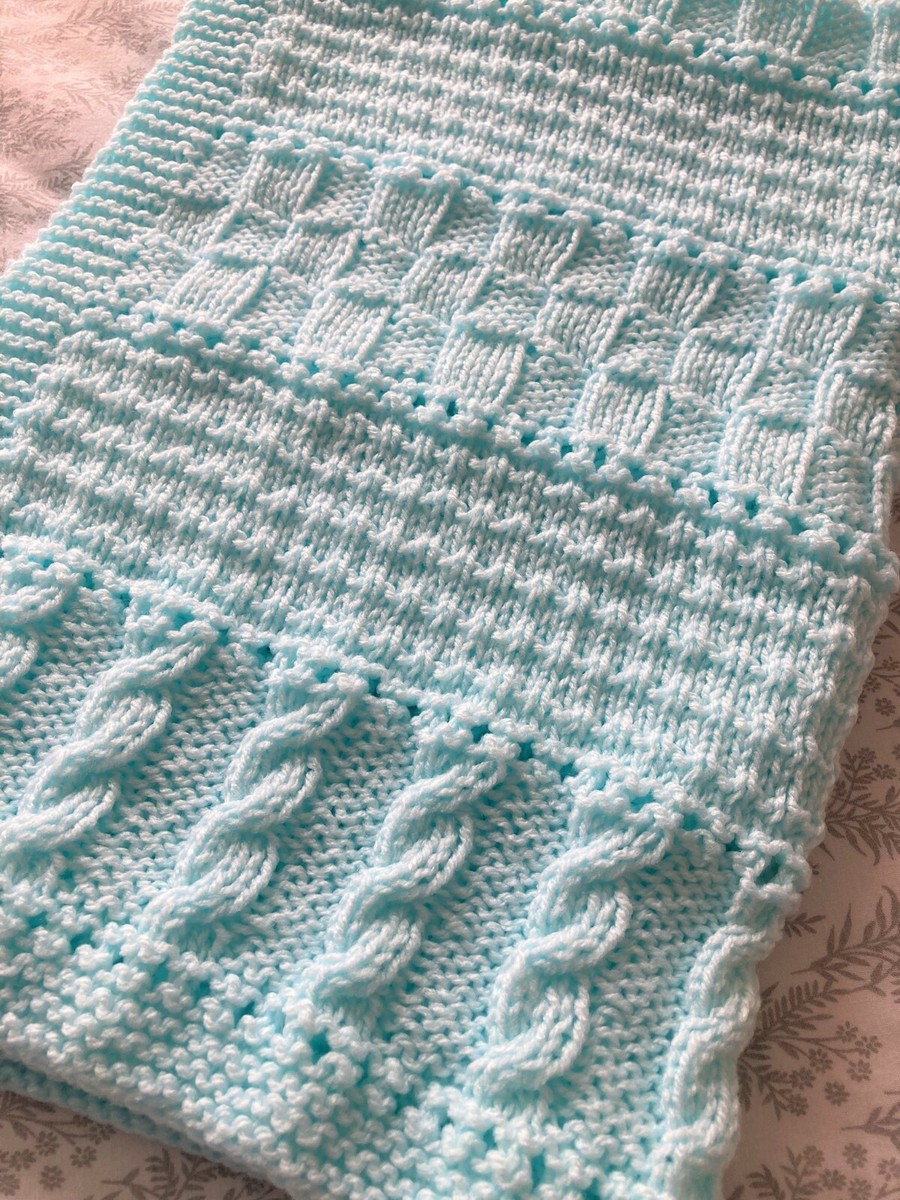 Knitting Pattern Avril Baby Blanket Easy Knit Sampler Blanket Paper  Copy