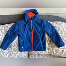 Champion C9 Little Boys Blue Softshell Orange Fleece-Lined Jacket Size XS 4-5