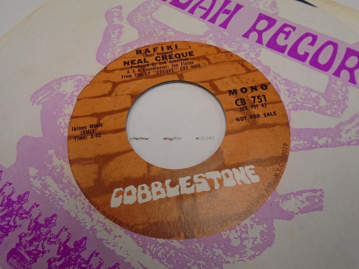 Rafiki Neal Creque / Mono 45 RPM Cobblestone Records EX Jazz promo 