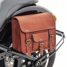 Motorcycle saddlebag SV1 Craftride Vintage bag 8 l brown