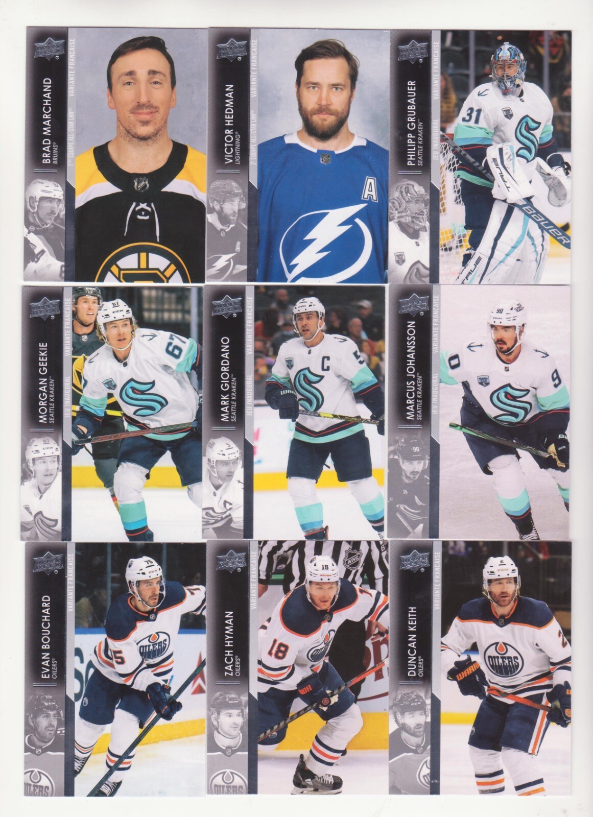 2021-22 Upper Deck Extended Series French Parallel Cards  Pick From List (21-22)